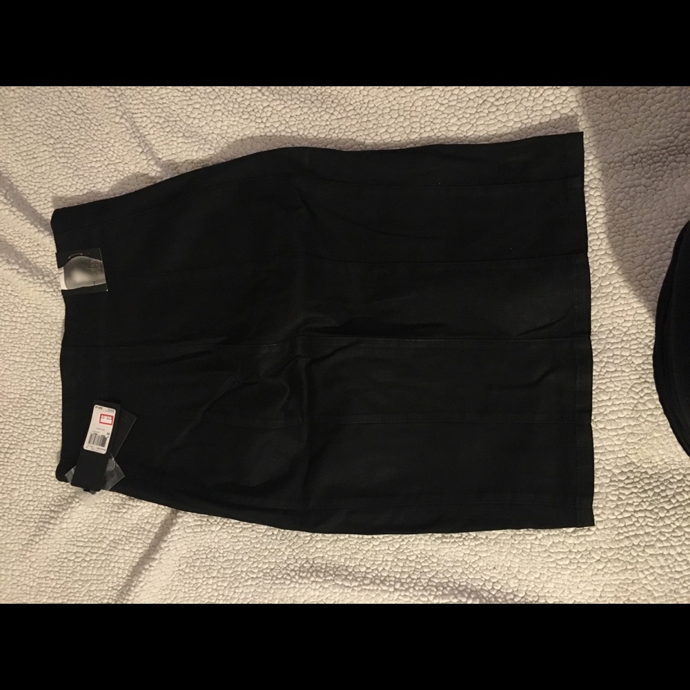 Guess Black push-up denim longette skirt